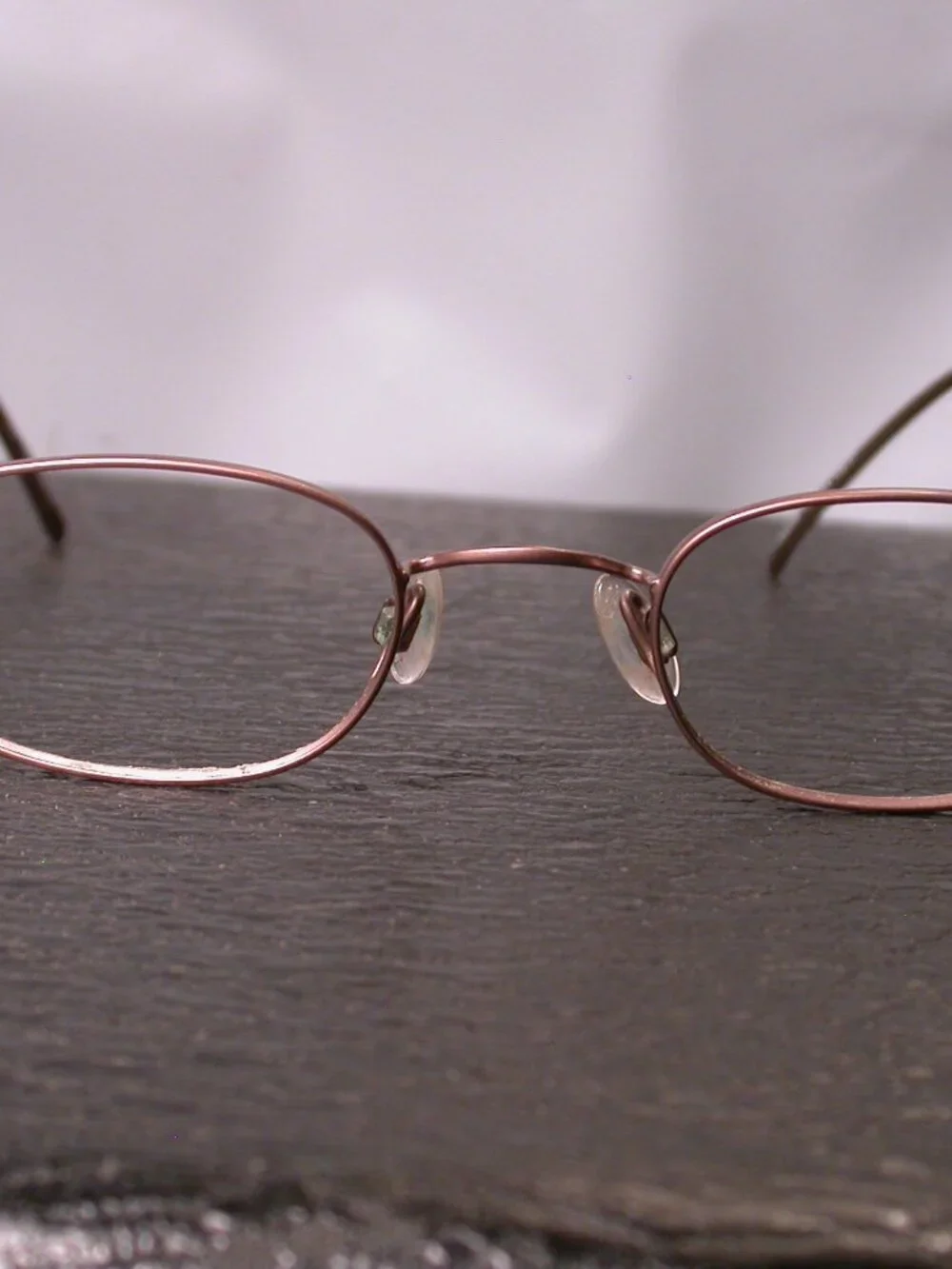 Organix Titanium Gold Bronze Eyeglasses Made in Japan